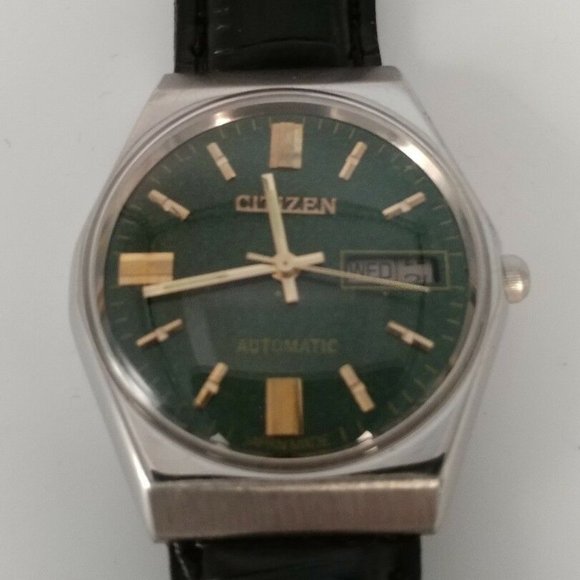 Citizen | Accessories | Citizen Automatic Green Face Water Resistant |  Poshmark